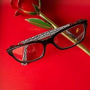 COACH GLASSES,Coach Black and White Patterned Glasses